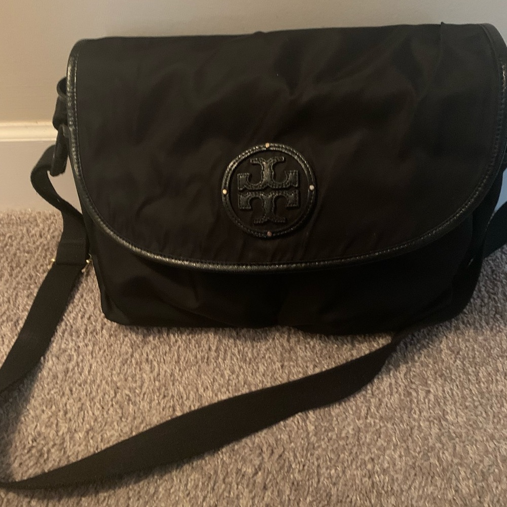 Black Tory Burch diaper bag
